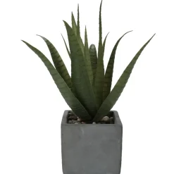 Plante artificielle aloé véra pot ciment collection Tropical < Gifi New