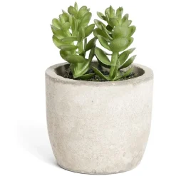 Plante artificielle dans pot en pierre - 4 modèles