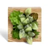 Plante artificielle décoration murale cadre bois naturel 20x20cm