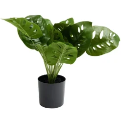 Plante artificielle en pot monstera vert Ø10xH38cm < Gifi