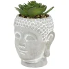 Plante artificielle tête de bouddha ciment
