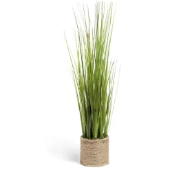 Plante verte artificielle dans pot décor jute < Gifi
