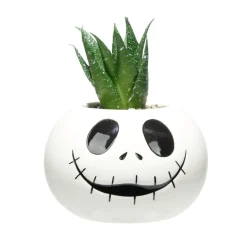 Plante verte artificielle Halloween Disney Mr Jack céramique blanc Ø10xH11cm < Gifi Hot