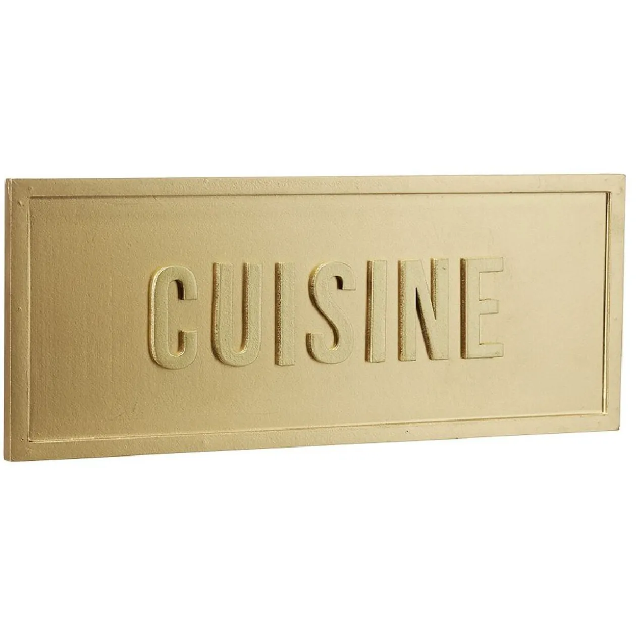 Plaque déco murale dorée