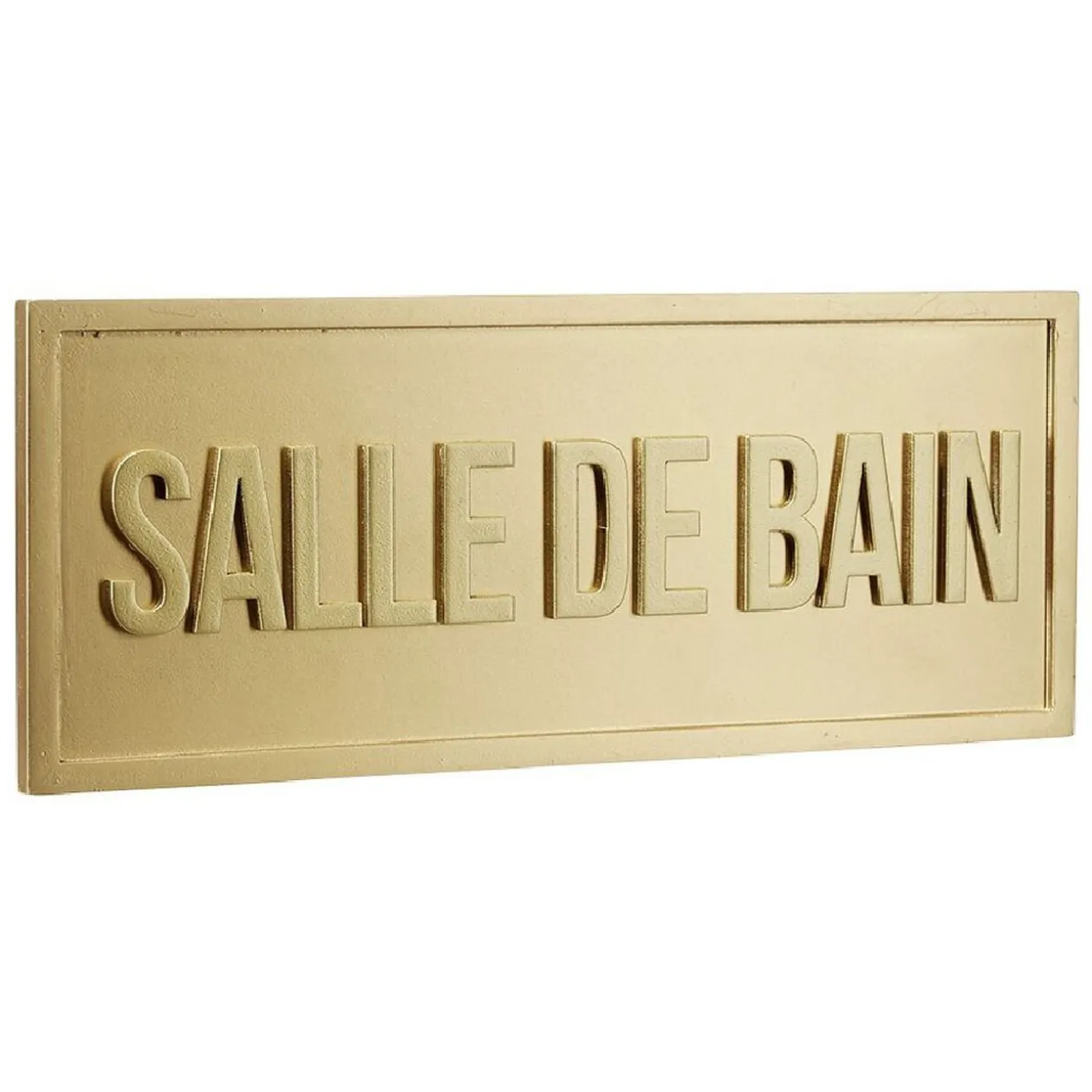 Plaque déco murale dorée