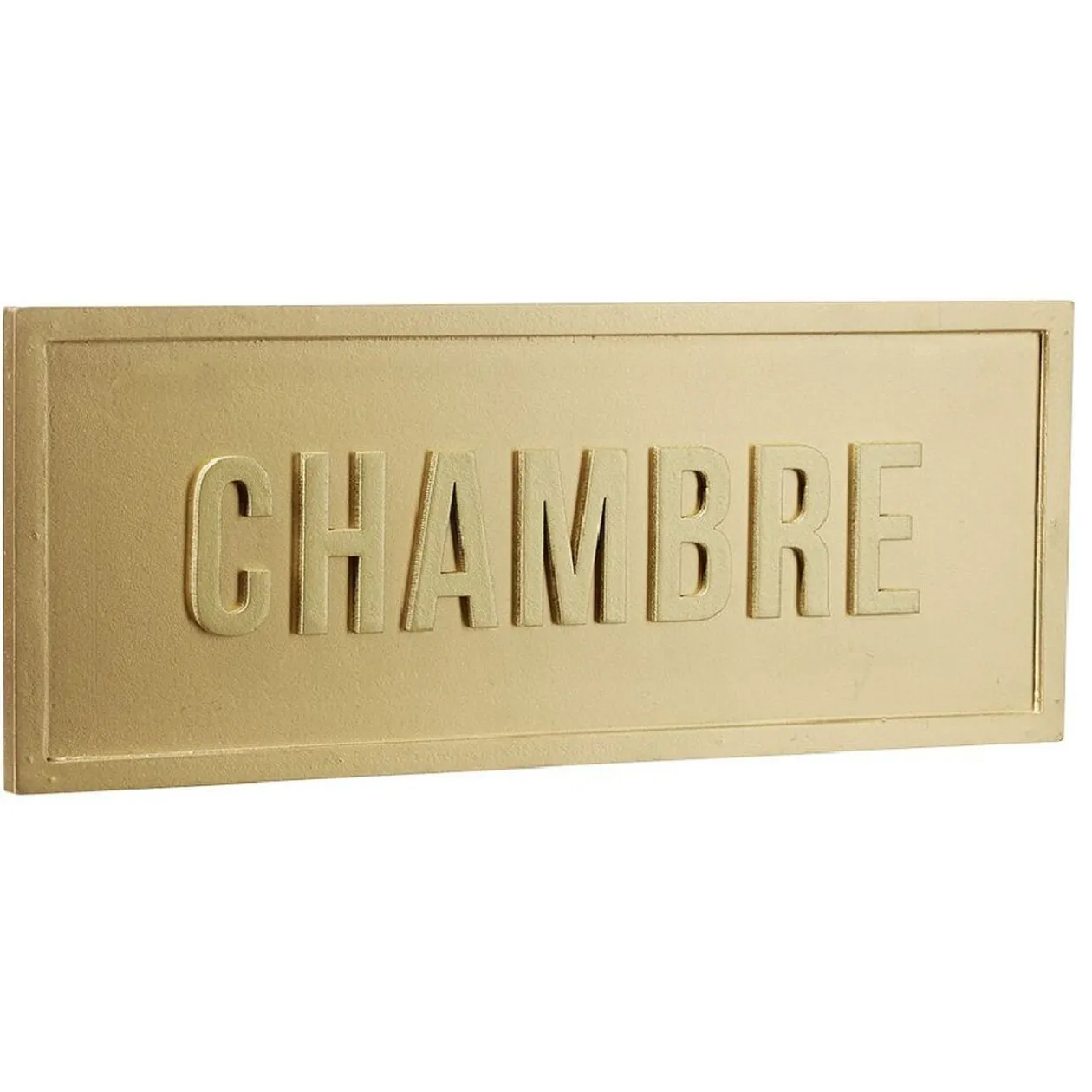 Plaque déco murale dorée