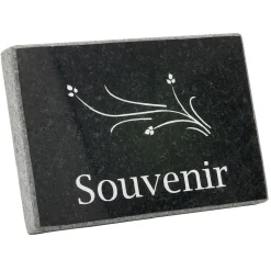 Plaque funéraire souvenir 18x8xH14cm < Gifi New