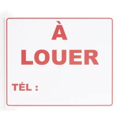 Plaque signalétique "À louer" - 24x20 cm < Gifi Discount