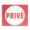 Plaque signalétique "Privé" - 24x20 cm