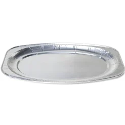 Plat à barbecue ovale aluminium x5 L43x29xH2,5cm