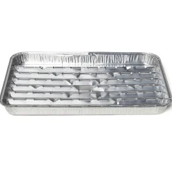 Plat à barbecue rectangulaire aluminium x5 L34x23xH3cm