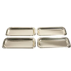Plat à cake x4 en carton doré 15,5x34cm < Gifi New