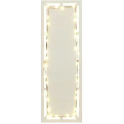 Plat de présentation à LED 30x12cm bois beige < Gifi New