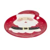 Plat dolomite forme Père Noël 20x24cm < Gifi Clearance