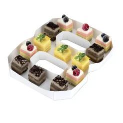Plateau alimentaire carton forme nombre 25,4x21,6xH3cm (10 modèles) < Gifi Sale
