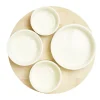 Plateau apéritif rond en bambou Ø22xH5,6cm avec 4 coupelles < Gifi Hot