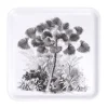 Plateau carré mélaminé motif arbre gris et blanc 33x33cm < Gifi Discount