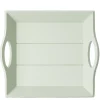 Plateau décoratif en bois avec poignée 22,5x20xH4cm (3 modèles)