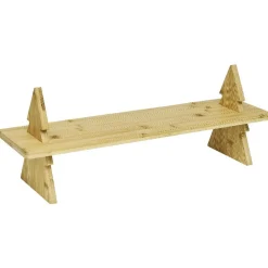 Plateau de présentation en bambou design sapin L60cm