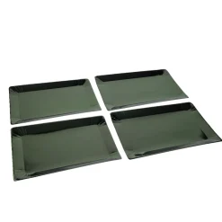Plateau de présentation rectangulaire x4 en carton vert sapin 28x38cm < Gifi Hot