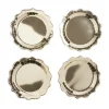 Plateau de présentation rond x4 carton métallisé doré Ø26cm < Gifi Clearance