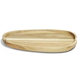 Plateau en bois d'acacia ovale 20x28cm < Gifi Sale