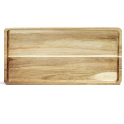 Plateau en bois d'acacia rectangulaire 17,8x40cm < Gifi Sale