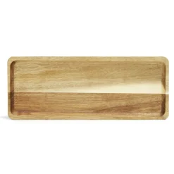 Plateau en bois d'acacia rectangulaire 14x36cm < Gifi Hot