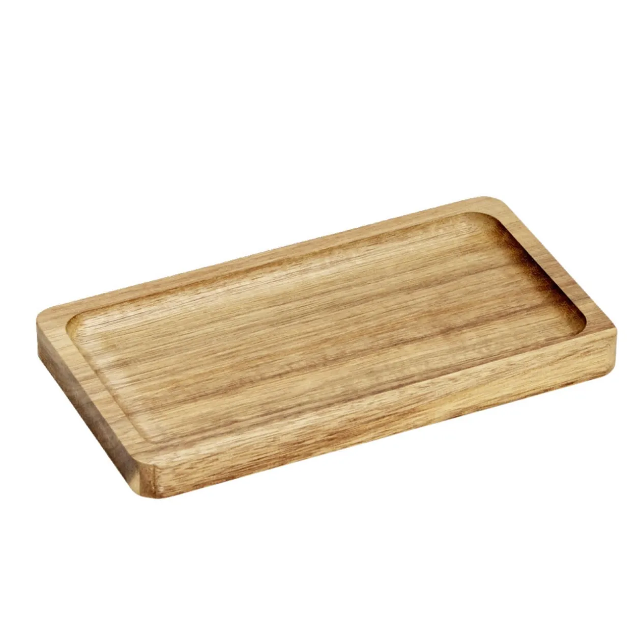 Plateau en bois d'acacia 10,5x19cm