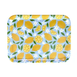 Plateau en mélaminé avec motif citron 29x22xH1,5cm < Gifi Online