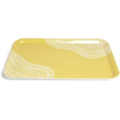 Plateau mélaminé jaune 45,2x31,4x2cm
