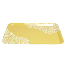 Plateau mélaminé jaune 45,2x31,4x2cm