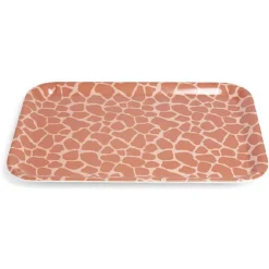 Plateau mélaminé orange 28,7x21,7x1,5cm