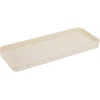 Plateau rectangulaire beige plastique 26x11xH2cm < Gifi Sale