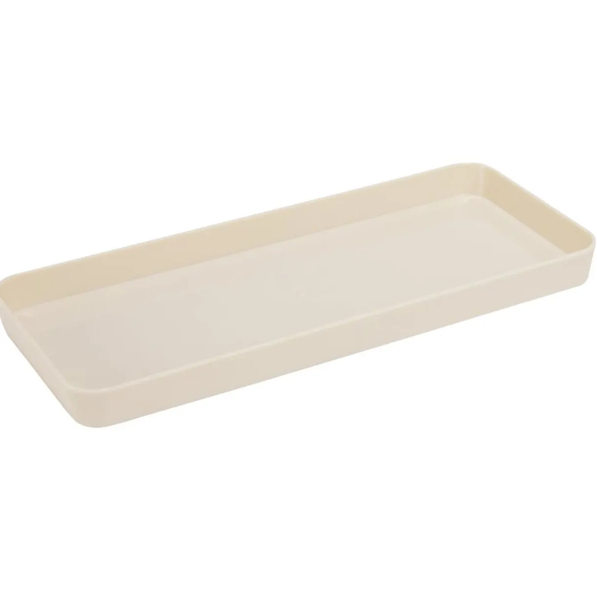 Plateau rectangulaire beige plastique 26x11xH2cm < Gifi Sale