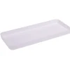 Plateau rectangulaire blanc plastique 26x11xH2cm < Gifi Discount