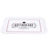 Plateau rectangulaire brasserie "restaurant cuisine" blanc 27x38cm < Gifi Discount