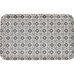 Plateau rectangulaire mélamine design carreaux de ciment gris < Gifi Best