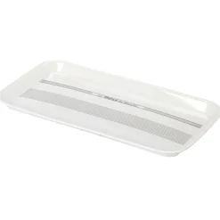 Plateau rectangulaire mélamine blanc écritures noires < Gifi Outlet