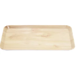 Plateau rectangulaire mélaminé effet bois naturel 19x30cm < Gifi Hot