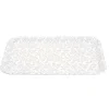 Plateau rectangulaire motif feuillage blanc et vert 27x38cm < Gifi