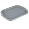 Plateau rectangulaire plastique gris 29x40cm