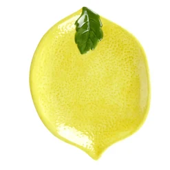 Plat forme citron dolomite jaune 23x18xH2,5cm < Gifi