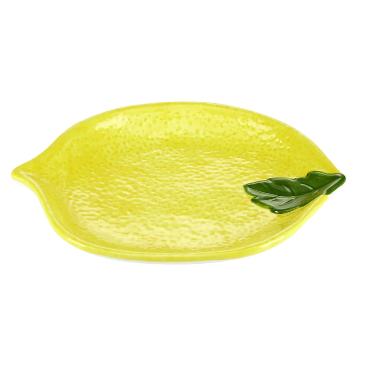 Plat forme citron dolomite jaune 23x18xH2,5cm < Gifi