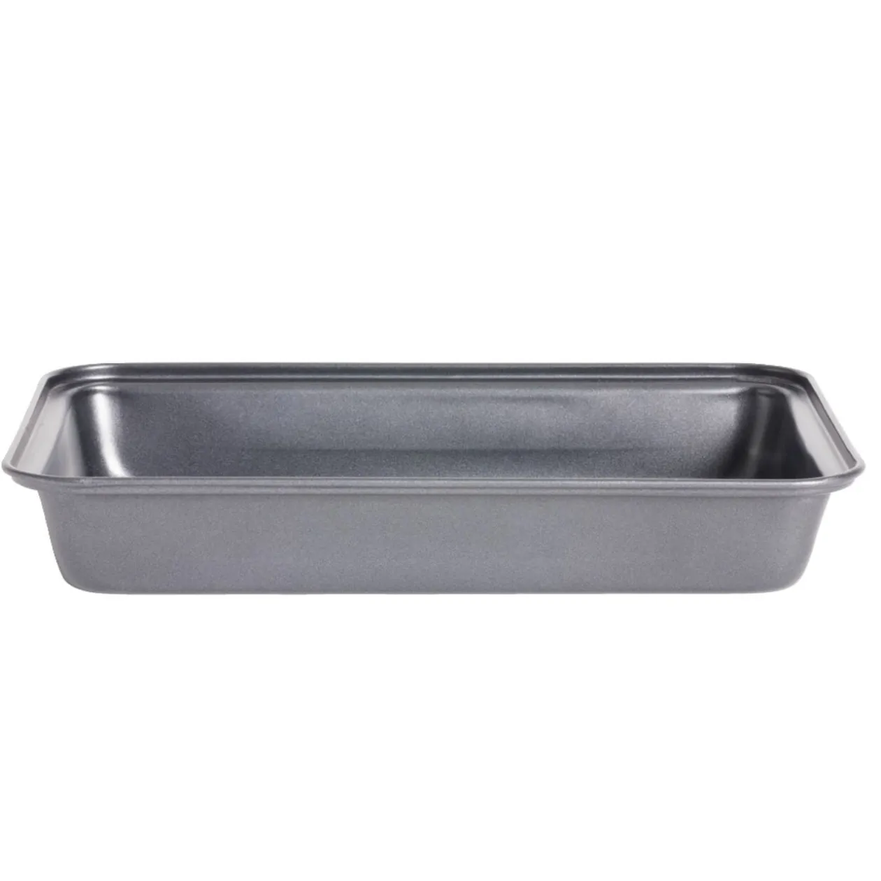 Plat à four en métal noir 30x20xH4,8cm