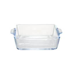 Plat à four 500ml carré en verre borosilicate 15x13x4cm