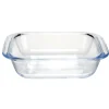 Plat à four 900ml rectangulaire en verre borosilicate 19,6x17x4,6cm < Gifi Clearance