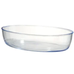 Plat à four ovale 1,5L en verre 26x18xH6cm