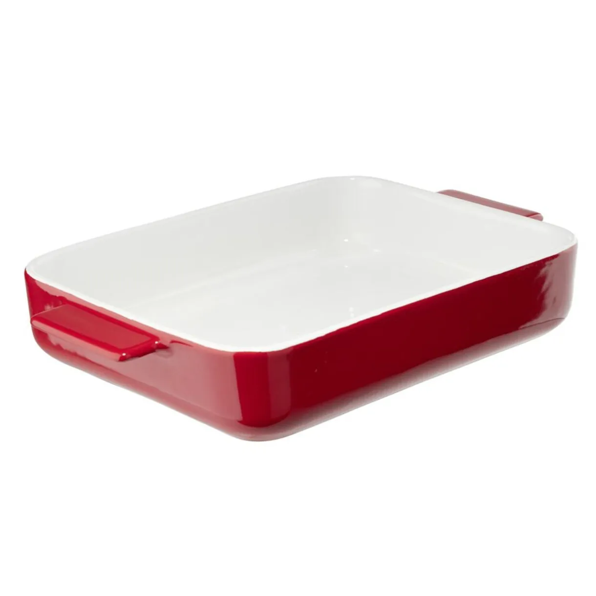 Plat à four rectangulaire céramique contour coloré 32x19,5xH5,5cm (3 modèles) < Gifi Outlet