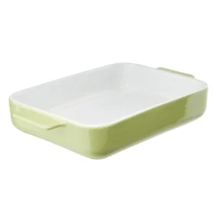 Plat à four rectangulaire céramique contour coloré 32x19,5xH5,5cm (3 modèles) < Gifi Outlet